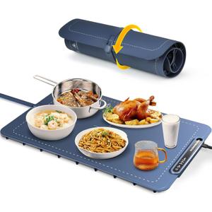 Electric Warming Tray with Adjustable Temperature (Purple)