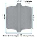 Sink Saddle, Divider Mat, Kitchen Sink Mat, Silicone Protector, No Odor, No Stains, Flexible, 13.46" x 11.5"