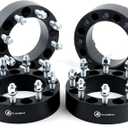  Black Forged 8x6.5 to 8x180 Wheel Adapters 2 Inch with 14x1.5 Studs Compatible with Chevy G-M-C 8 Lug for 1999-2010 Silverado Sierra 2500 3500 HD | 2014-2022 R-A-M 2500 3500 - Pack of 4