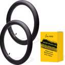 (2-Pack) 100/90-19 (4.10 x 19) Motorcycle Inner Tubes - 19" Dirt Bike Natural Rubber Tubes - Pinch and Puncture-Resistant Tubes - TR4 Valve Stems - Designed for Off-Road and Motocross Tires