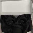 USlixury Silk Sleep Mask, 3D Contoured Sleeping Masks, Blackout Sleep Masks for Women with Nose Wing,100% Mulberry Silk, Face-Hugging Non-Slip SLEP Mask for Side Sleeper, 27.5x4.5'', Black