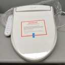 SmartBidet SB-2000 Smart Bidet Electric Bidet Toilet Seat with Heated Seat, Warm Water, Air Dryer Side Control Panel, Elongated