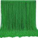 Garma 144 Pcs Beads Necklace Bulk, 33 Inch 7mm Mardi Gras Beaded Necklaces Throws for Woman man Festivals Decorations, Mardi Gras Parades, Night Club Dress-up Events Party Costume (Green)