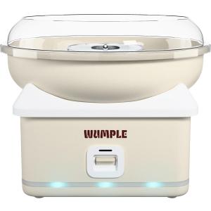 Cotton Candy Machine with LED Lights, Quick Heat-Up, Electric Machine with Large Bowl for Parties, Home & Business (Cream)