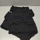 INNERSY Womens Underwear Cotton Hipster Panties Regular & Plus Size 6-Pack (Black, S)