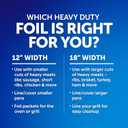 Reynolds Wrap Heavy Duty Aluminum Foil Roll, Thick Heavy Duty Foil for Added Strength and Durability, Secure Easy Open and Close Tab, 12 Inches Wide, 50 Sq. Ft. (Silver)