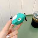 2 x 3D Cute Dinosaur Case for Airpod 2nd/Airpod 1st,3D Cute Cartoon Soft Case,Kids Teens Boys Girls Women Lovely Character Dinosaur with Keychain for Airpod 1st&2nd Case (Dinosaur)