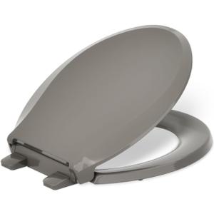 KOHLER 4639-RL-K4 Cachet ReadyLatch Round Toilet Seat Soft Close, Cashmere