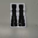 Wdtpro LED Rechargeable Flashlight 2Pack, 3Modes Super Bright High Lumens Flashlights, Zoomable Tactical Flashlight with LCD Display, IP65 Waterproof Flashlights for Home Emergency Camping & Gifts Men (Black)