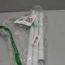 White Tension Curtain Rod for Windows 28 to 48 inch, Adjustable Expandable Pressure Spring Curtain Rod No Drilling, 7/8" Curtain Rod for Bedroom Doorway Closet Door