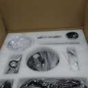 ZMISHIBO Outdoor Ceiling Fans with Light for Patios,Waterproof Gazebo Fan with Remote Control Smart App,3CCT Dimmable,Plug in Caged Ceiling Fan with Pull Chain for Porch Pergola,Black