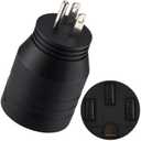 Kanayu NEMA 5-15P to 14-50R 50 Amp to 15 Amp 110 Volt RV Adapter, 3 Prong to 4 Prong RV Power Adapter 15A Household Male to 50A Female Electrical Converter for Trailer Camper