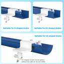 2 Pack Gutter Mount Compatible with eufyCam 2C/2C Pro, 2/2 Pro, 3C/S300, 3/S330,SoloCam S220/C210, 360Rotation Security Bracket with 1/4 Screw Thread(Camera Not Included)