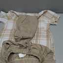 Boys Clothes Shorts Sets Plaid Short Sleeve Hooded Button Shirt and Jogger Shorts for Kids Summer Outfits 7-8Y