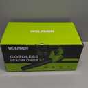 Leaf Blower, Electric Cordless Leaf Blower with 2 Batteries and Charger, 2 Speed Mode, Lightweight Cordless Blower for Blowing Leaves, Patio Cleaning, Blowers for Lawn Care and Dust