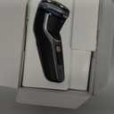 Philips Norelco Shaver 3900 Series, Wet and Dry Electric Shaver, P-Cap, Travel Pouch, Charging Stand, Storm Blue, Model S3341/92 (Silver New)
