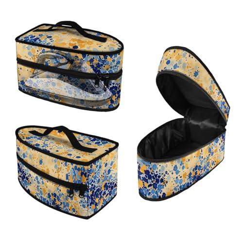 Rchsmod Paint Splatter Print Steam Iron Case Waterproof & Dustproof Iron Storage Bag with Handle Protective Steamer Carrying Case Iron Accessories, Case Only