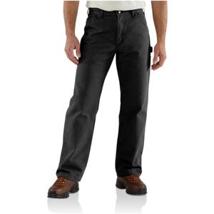 Carhartt Men's Loose Straight Washed Duck Lined Dungaree, 
Black, 30W X 30L