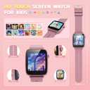 ZUODUN Kids Watches for Girls Toys Age 4-12, Smart Watch for Kids with Camera, 26 Puzzle Games, Alarm Clock, Pedometer, Audiobook, Learn Card, Toddler Watch Birthday Gift for 8 9 10 Year Old Girl