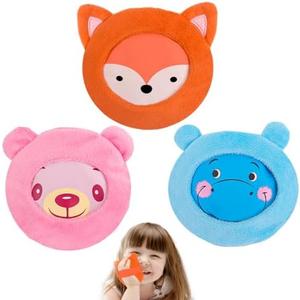 Hilph Kids Ice Packs for Boo Boos, Reusable Kids Hot Cold Packs with Cover and Handheld Straps for Pain Relief, Toddler Animal Ice Packs for Kids Bumps, Swelling, Wisdom Teeth (Pack of 3)