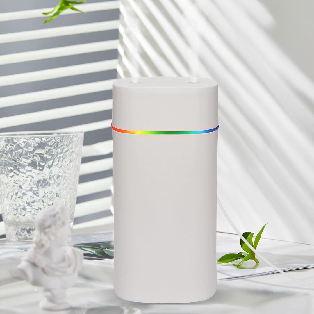 Mini Humidifier for Bedroom Desk Plant Humidifiers for Houseplants, tiny/Desktop Humidifier Small, Desk/Personal/Small Humidifiers for Bedroom Plants Office-NOT RECHARGEABLE(20 OZ