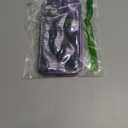 Caseative for iPhone 14 Plus Case,Water Ripple Wave Meteorite Bubble Chrome Plating Soft Phone Case (Light Purple)