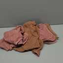 VitalCozy 6 Pcs Baby Muslin Hooded Bath Towels and Washcloths Muslin Cotton Hooded Baby Towels Absorbent Blankets for Gift Newborn Infant Shower (32 x 32 Inch,Light Bean Paste,Rose Pink)