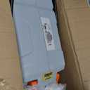 VEVOR Retractable Garden Hose Reel, 5/8 Inch x 100 ft Wall Mounted Hose Reel, Heavy Duty Garden Hose Reel with 9 Patterns Nozzle, Any Length Lock, Upgraded Slow Return System and 180Swivel Bracket