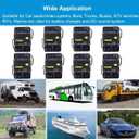 100 Amp Circuit Breaker DC 12V -48V Waterproof 30A-300A Manual Reset Fuse Inverter for Trolling Motor Auto Car RV Marine Boat Current Overload Protection (100A)