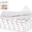 Cooyes Non Slip Refrigerator Liners, 2-in-1 Fridge Mats and Fresh-Keeping Shelf Liners, Absorbs Excess Moisture, BPA-Free, Multiple Sizes for Glass Shelves Kitchen Cabinets Drawers, 6 Pack, 12" × 24"