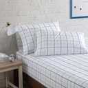 Nautica- Queen Sheet Set, Deep Pocket Fitted Sheet and Pillowcase Set, Casual Bedding Set (Clarkson Blue, Queen)