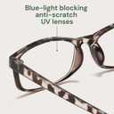 Gaoye +1.25 Reading Glasses Men - Blue Light Blocking Lenses, TR90 Frames, UV400 - Eyeglasses with Clear Vision