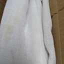 UNISHADES no Drill Cordless Roman Shades for Windows, 48" W 64" H - Light Filtering - Linen - White