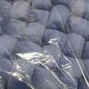 Wenqik 2 Pcs Knot Pillows Square Knotted Plush Throws Soft Accent Pillows Decoration Cushion for Couch Home Office Living Room Bedroom Bed Sofa Decor, 12'' x 13''(Blue,Crystal Velvet)