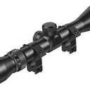 CVLIFE 3-9x40 Optics R4 Reticle Crosshair Scope with Scope Mounts (11mm, Black)