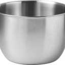 Gigicloud Stainless Steel Mixing Bowl, 304 Stainless Steel Deep Bowl Deep Anti-flying Design Kitchen Metal Bowls for Cooking Baking Mixing Marinating Cake Bread Salad