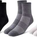 Pair of Thieves BOWO Dry Cushion Ankle Socks  Multipack Durable Socks for Comfort and Performance (One Size, Black/White/Grey)