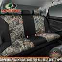 Mossy Oak Low Back Camo Full Size Bench Seat Covers, Universal Fit, Fit Most Rear Seats - Made with Premium Rip-Stop Oxford Fabric - Official Licensed Product