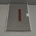 Yawinhe Collapsible Storage Bin, Cube Organizer Basket, Fabric Box with Lids, Washable and Leather Handle, for Home, Closet, Grey, 15.0''Lx9.8''Wx9.8''H, 1-Pack, USNK024GL-1