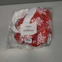 Toddler Baby Girls Christmas Dress Snowflake Print Wedding Formal Birthday Party Dresses with Bowknot Belt (Red)