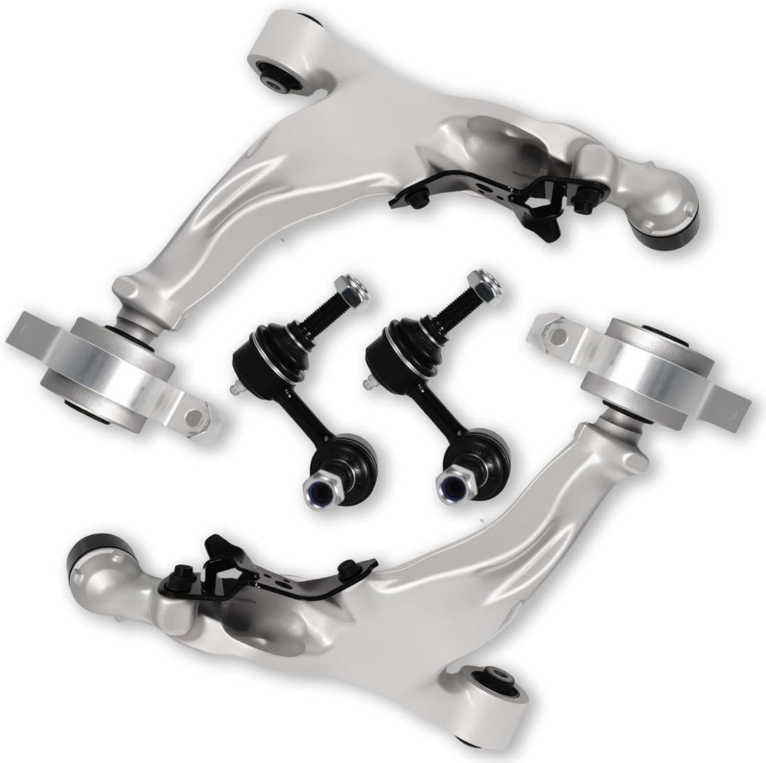 4PC Front Left Right Lower Control Arm Stabilizer Sway Bar End Link Compatible With Fit for EX35 2008 2009 2010, EX37 2013, G37 2009 2010 2011 2012 2013 Replace OE# CMS301111 CMS301112 K750209