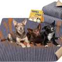 Dog Crate Mat, 2 Pack 36"54" Flannel Washable Pet Mat for Dogs and Cats, Non-Slip Pet Pad for Kennel Training, Absorbs Urine and Waterproof Pad for Sofa Bed Crate Kennel Car Seat FloorGray