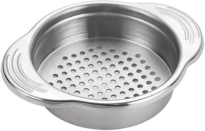Stainless Steel Food Can Strainer Sieve Metal Tuna Press Filter Canning Lid Colander Oil Drainer Kitchen Tools for Beans Vegetables