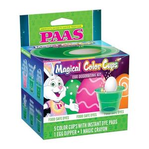 PAAS Magical Color Cups Egg Decorating Kit - America's Favorite Easter Tradition, Pack Of4