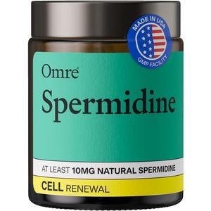 Spermidine Supplement (10mg of Non-Synthetic Spermidine) - 3rd-Party Tested 1000mg Wheat Germ Extract Standardized to No Less Than 1% - 10mg of Natural Spermidine per Serving