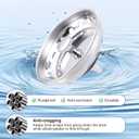 Sink Drain Strainer 2-Pack, 3-in-1 Kitchen Sink Stopper and Basket with Fine Mesh, Stainless Steel Drain Cover for Clog & Odor Prevention, Fit for Kitchen Bathroom Sinks (2 Pack) CAIPEN
