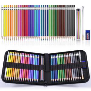 Four Candies Mechanical Colored Pencils, Erasable Mechanical Pencils with Sharpener and Bag, Aesthetic Drafting Tools Ideal for Both Beginners 2.6mm, 36PCS (Multicolor Pencil Set)