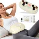 FSA Eligible Items Only List Electric Abdominal Massager, Heated Stomach Massager Device for Constipation, Gas, Bloating & Reflux, Soothing Kneading Belly Massager for Digestive Comfort HSA Items (White)