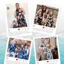 PATPAT Family Hawaiian Matching Outfits Mommy and Me Outfits Caribbean Vacation Summer Tropical Halter Sundresses and Shirts (Black Flower)