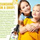 2 x Vitamin D3 K2 Drops for Kids - Omega 3, Vitamin E, Calcium, Magnesium & Zinc for Better Absorption - Liquid MK7 1000 IU D3 Support Healthy Bones, Teeth & Heart - Non-GMO, Pineapple, 2 Fl Oz